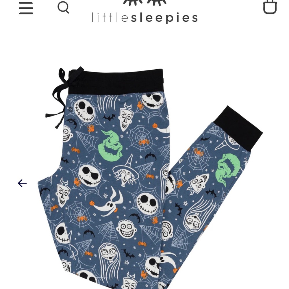 Little Sleepies Halloween Pajama Pants - Blue and Green